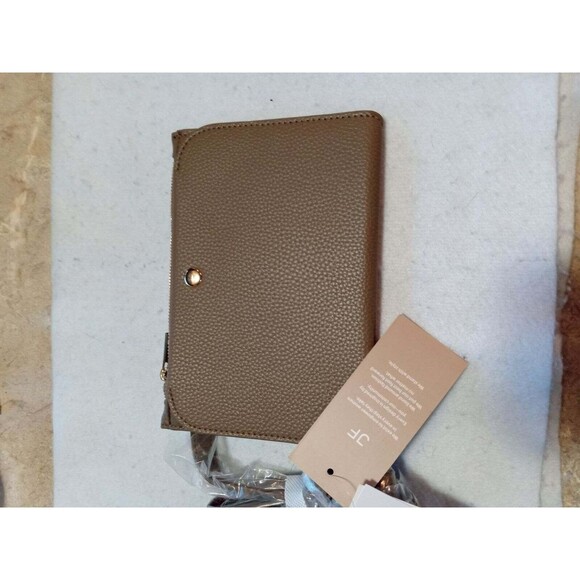 Just Fab Tan Polyester Crossbody/Handbag New - Picture 1 of 3
